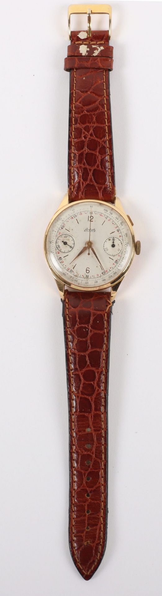 An 18ct gold Ardath chronograph gentleman’s wristwatch - Image 2 of 5