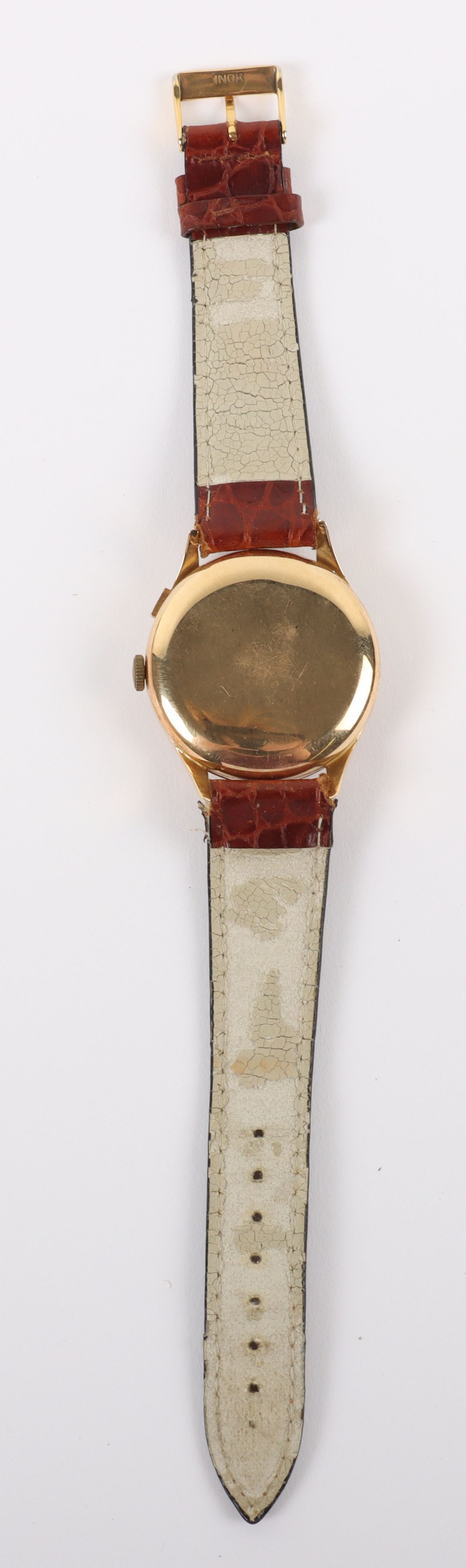 An 18ct gold Ardath chronograph gentleman’s wristwatch - Bild 3 aus 5