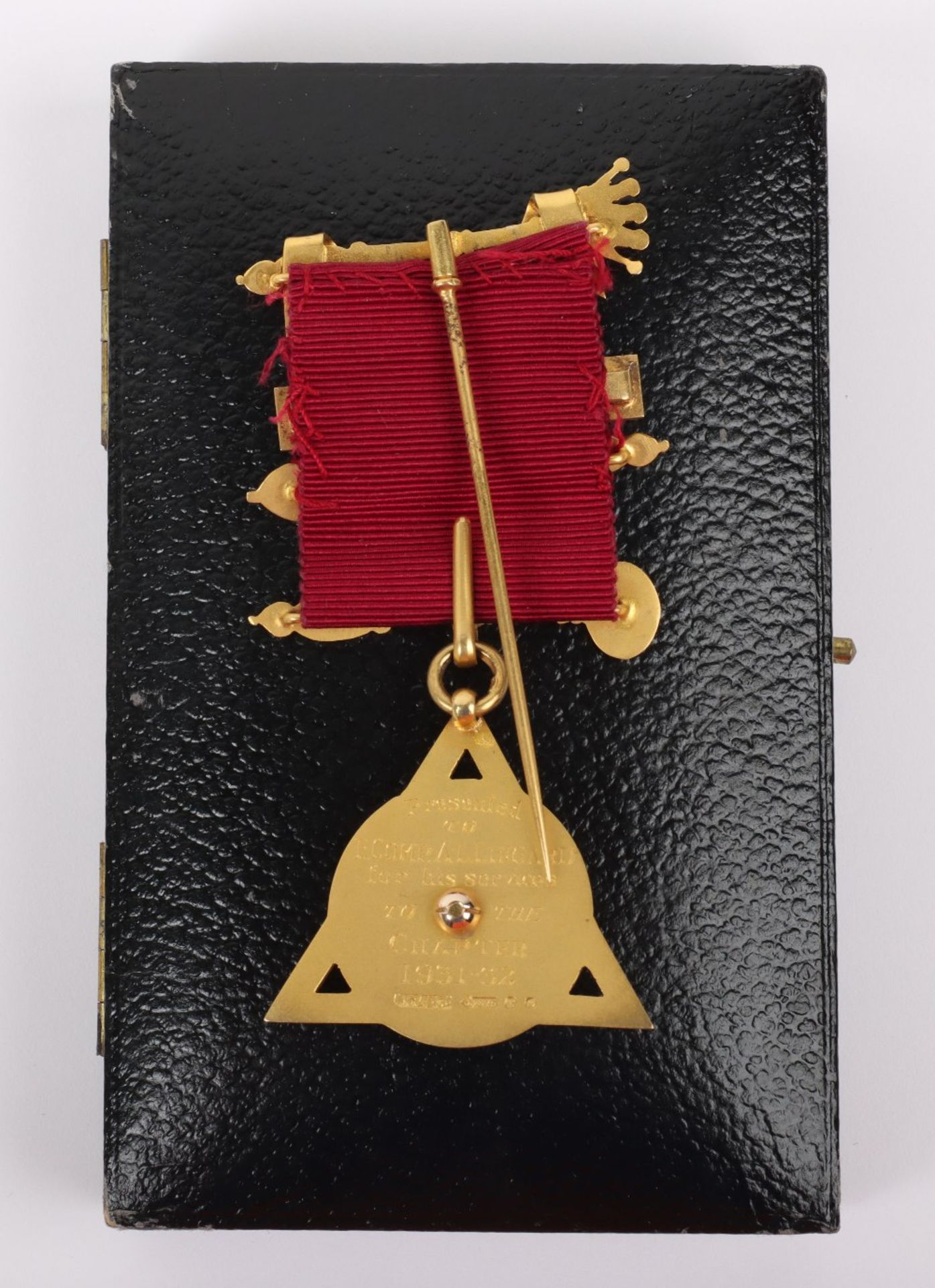A 9ct masonic medal, ‘Decimus Nonus’ 1949-1950, Progress Chapter No. 1768 - Bild 3 aus 6