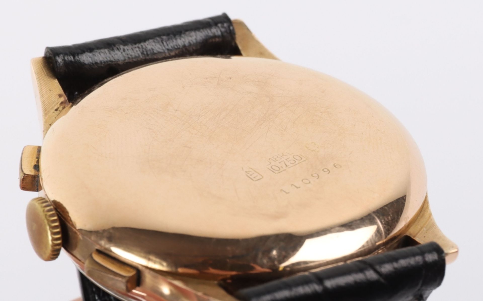 A vintage 18ct gold Titus Geneve chronograph gentleman’s wristwatch, circa 1950 - Image 6 of 7