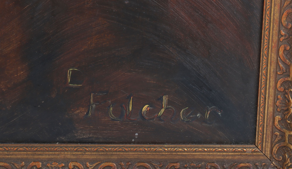 D Fulcher, 20th century , Oil on panel - Bild 3 aus 5