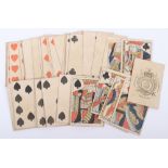 Early 19th century printed playing card set, Hall & Son