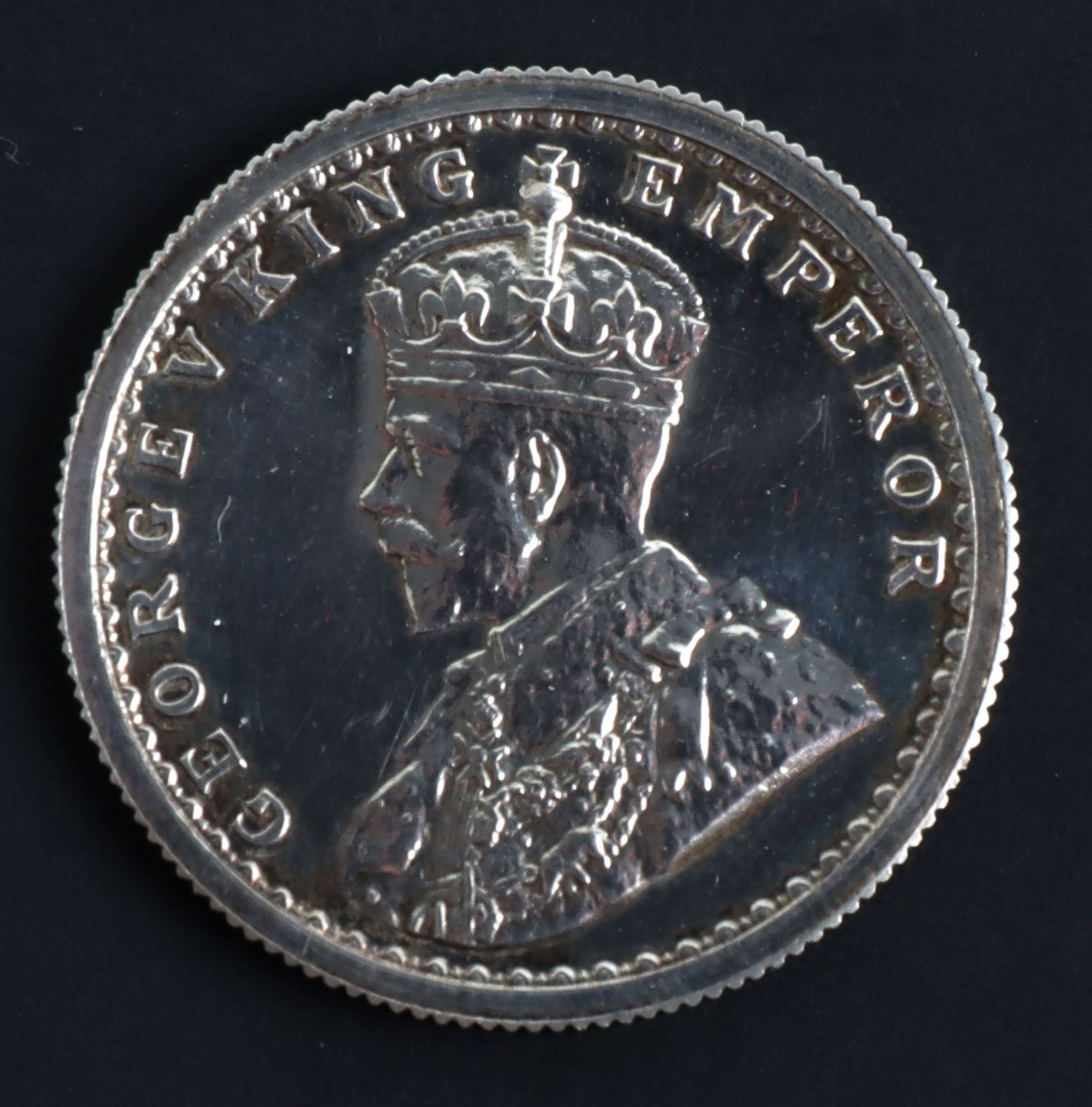 An exceptionally rare George V (1911-1936) British India 1911C Proof Rupee, Half Rupee and Quarter - Bild 13 aus 27