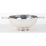 A Queen Anne style silver porringer, William Comyns & Sons, London 1933