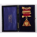 A 9ct masonic medal, ‘Decimus Nonus’ 1949-1950, Progress Chapter No. 1768