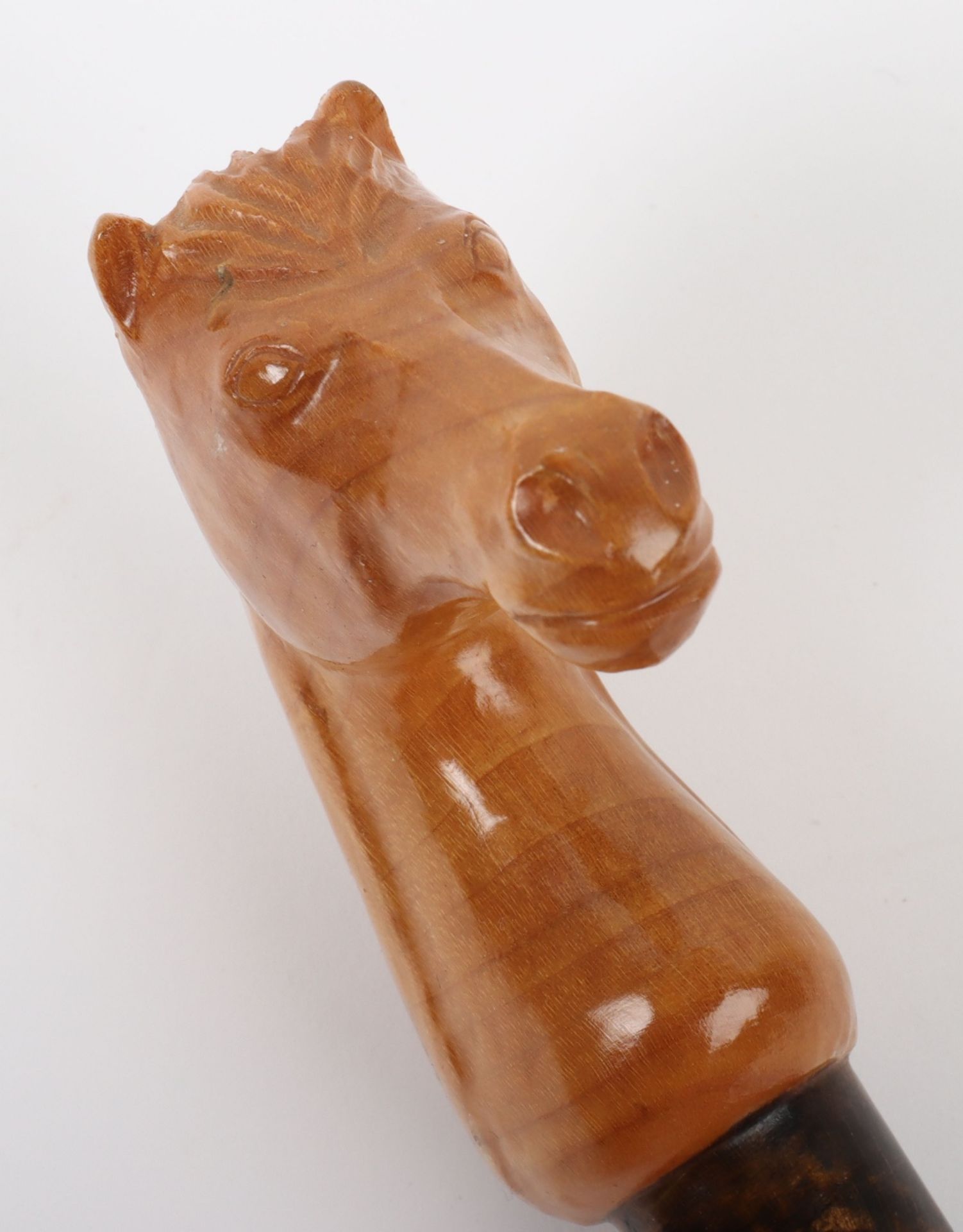 Three walking sticks, one with carved wood horse head - Bild 6 aus 8