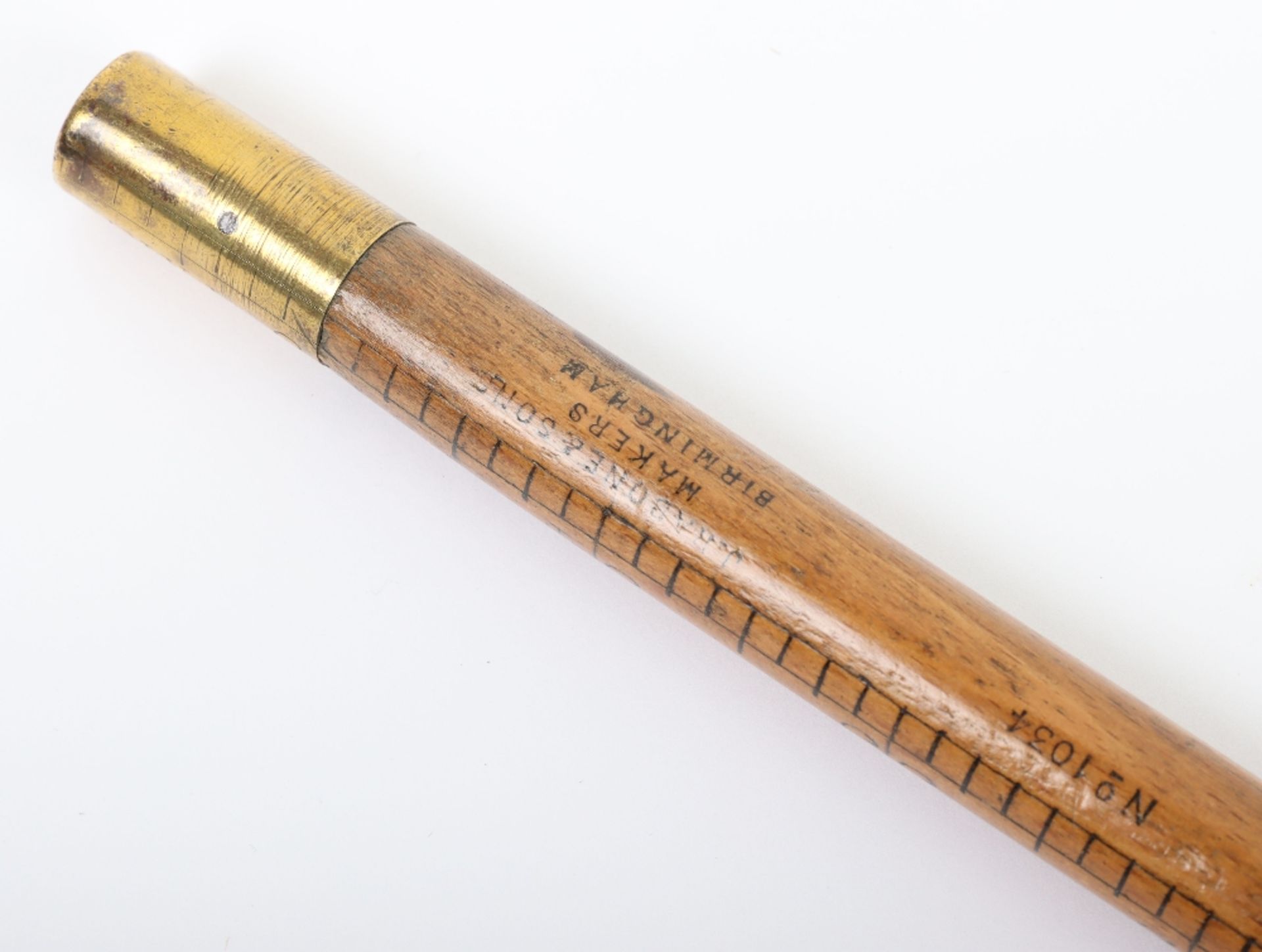 >A 19th century ivory topped brewers/vintners measuring stick - Bild 14 aus 27