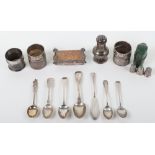A selection of silver including