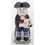 An 18th century Toby jug in the Pratt style