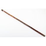 A 19th century bamboo combination walking stick