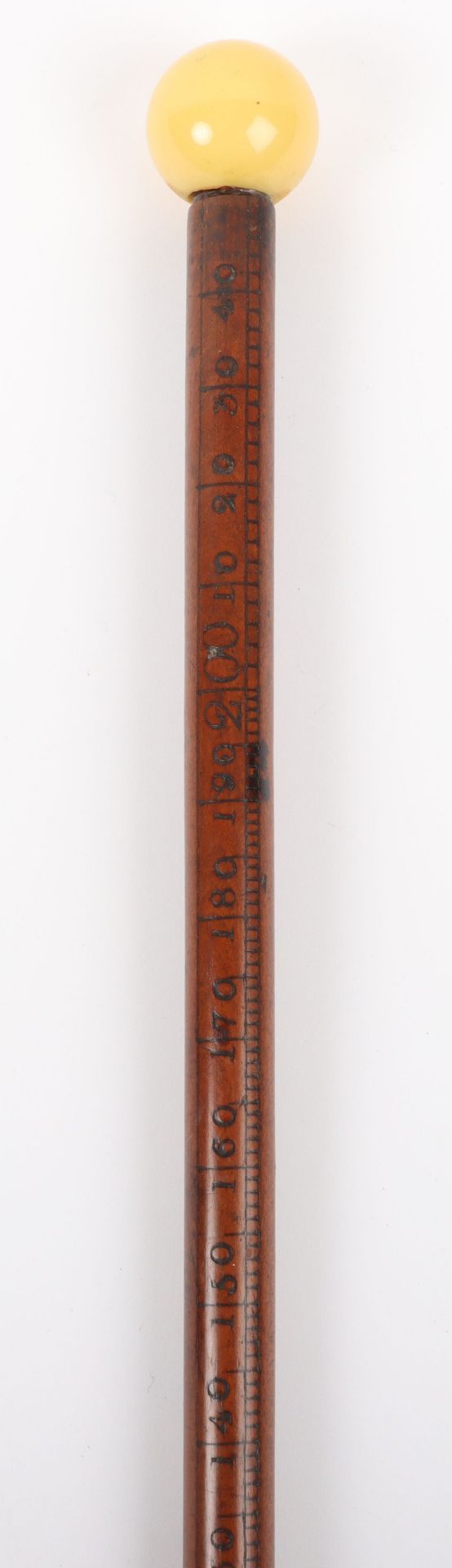 >A 19th century ivory topped brewers/vintners measuring stick - Bild 3 aus 27