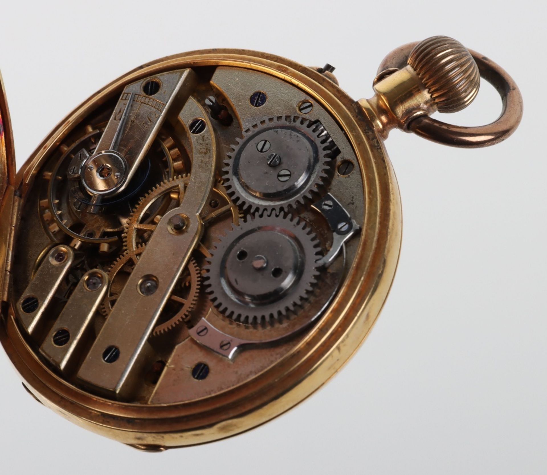 A French 18ct gold pocket watch (af) - Image 5 of 5