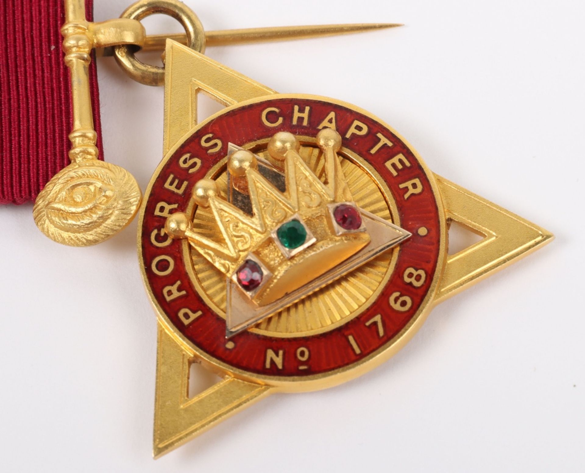 A 9ct masonic medal, ‘Decimus Nonus’ 1949-1950, Progress Chapter No. 1768 - Image 5 of 6