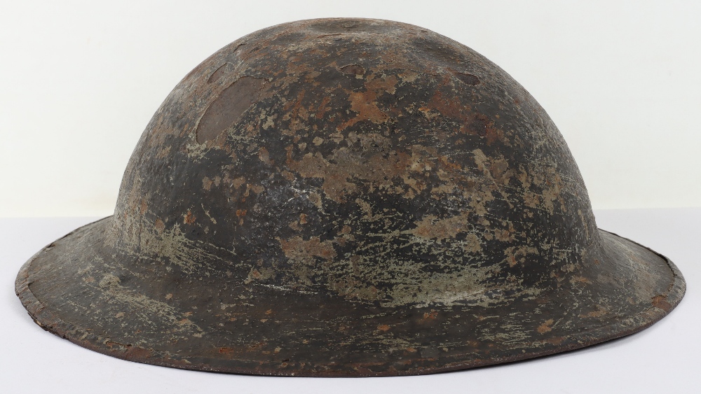 WW1 British Brodie Steel Combat Helmet Shell - Bild 4 aus 10