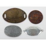 4x Great War Identity Discs of Tyneside Scottish Battalions Northumberland Fusiliers
