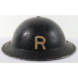 WW2 British Home Front Rescue Party Steel Helmet