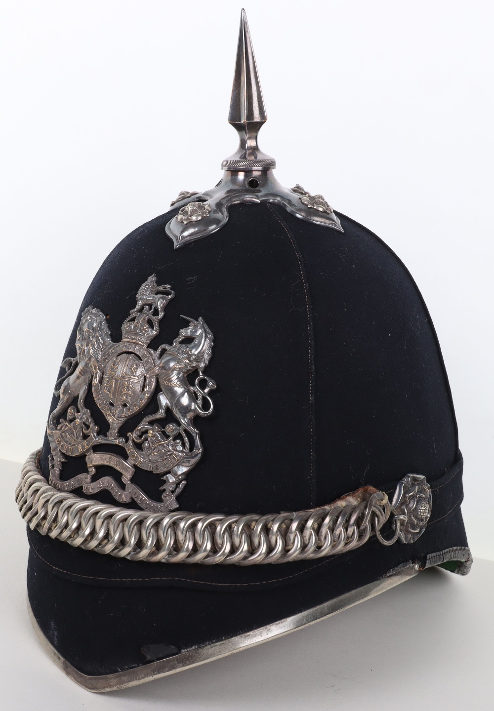 Post 1902 Royal Engineers Volunteers Officers Home Service Helmet - Bild 2 aus 10