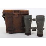 Pair of WW1 German Model 1908 Fernglas (Binoculars) in Original Case of Issue