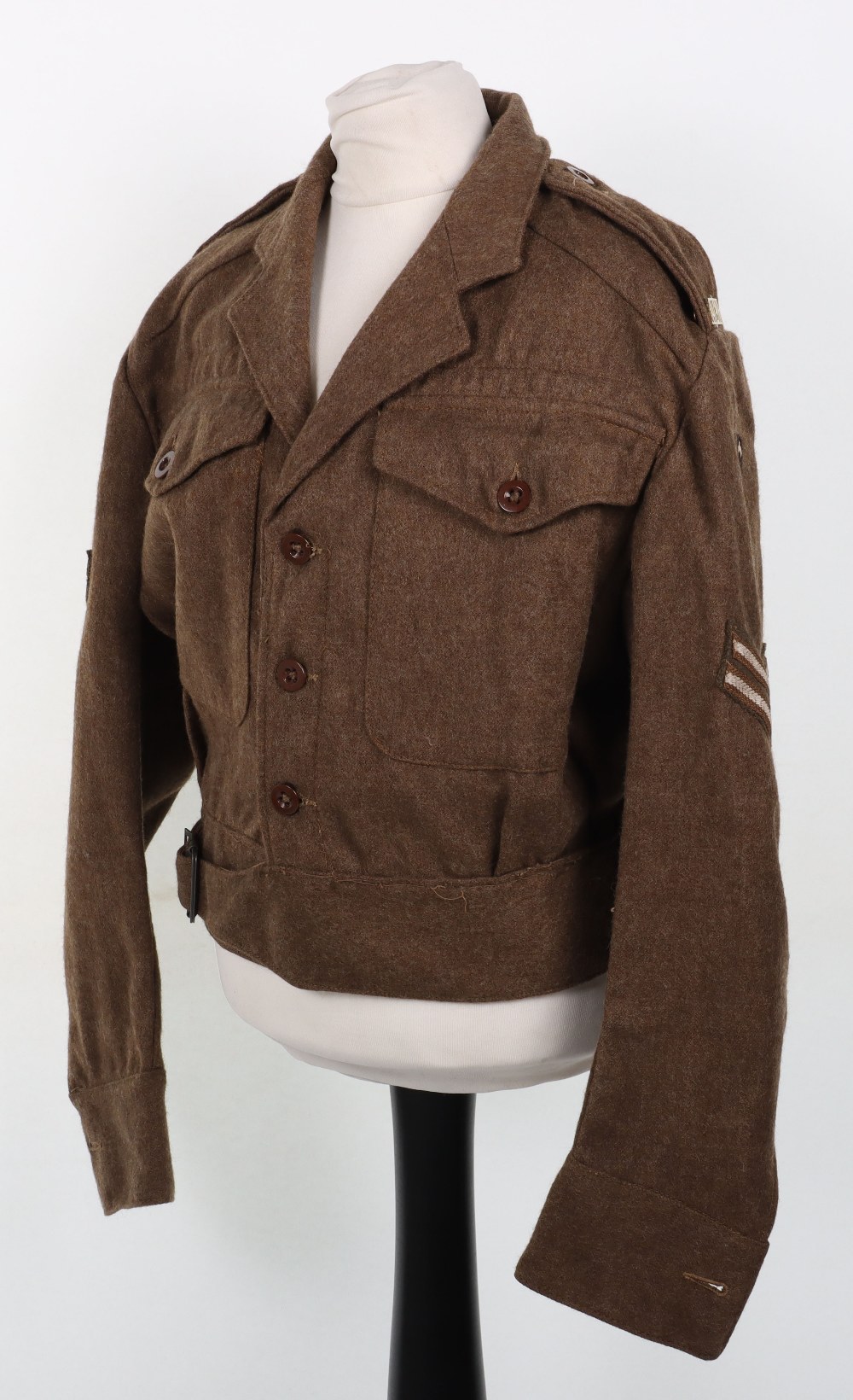 WW2 Battle Dress Blouse 14th / 20th Hussars Serving with 2nd Infantry Division - Bild 4 aus 15