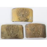 3x Imperial Russian Belt Buckles