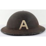 WW2 British Home Front Ambulance Drivers Steel Helmet