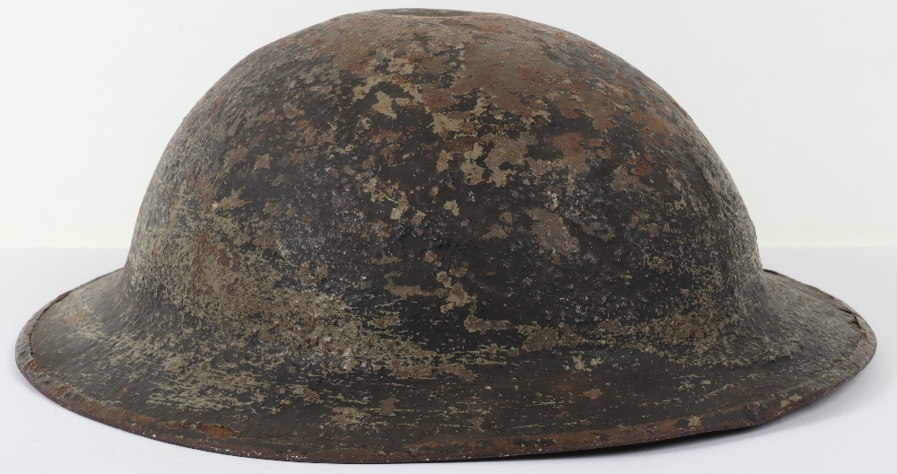 WW1 British Brodie Steel Combat Helmet Shell - Bild 6 aus 10