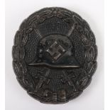 Scarce Third Reich 1st Pattern / Spanish Civil War Black Wound Badge
