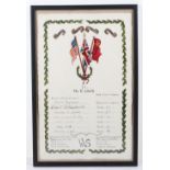 WW2 WVS framed certificate