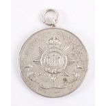 Hallmarked Silver Sports Medal of Devonshire Regiment Interest