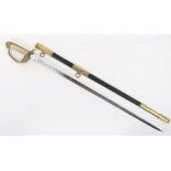 EIIR British Royal Navy Officers Dress Sword