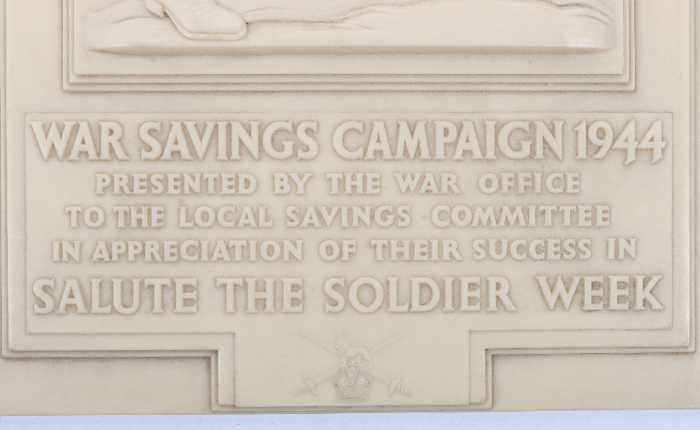 WW2 War Savings Campaign 1944 “Salute The Soldier Week” Plaque - Image 2 of 4