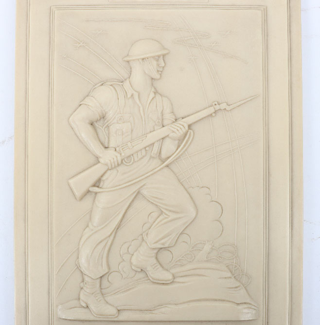 WW2 War Savings Campaign 1944 “Salute The Soldier Week” Plaque - Image 3 of 4