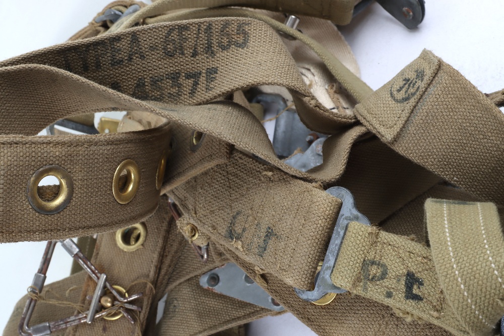 Assortment of WW2 US & British parachute harnesses and straps - Image 5 of 6