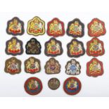 Grouping of British Army EIIR Warrant Officer Cloth Sleeve Badges
