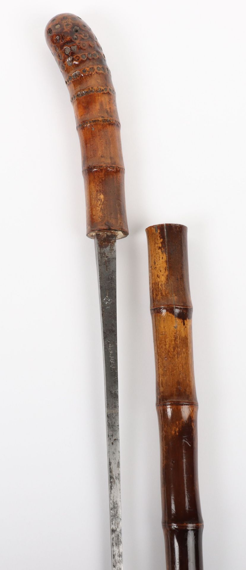 A 19th century bamboo sword stick - Image 3 of 10