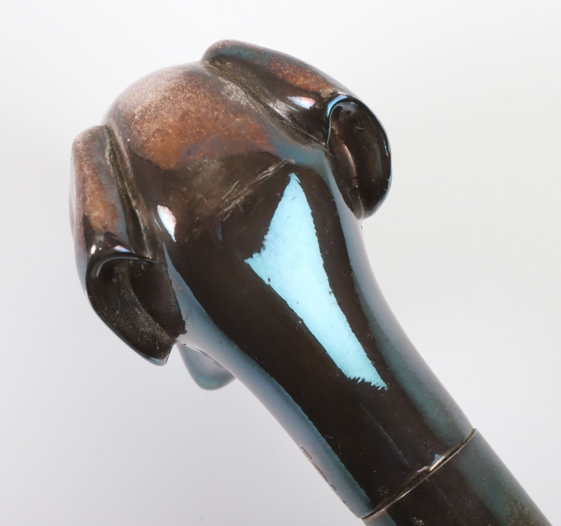 A silver dogs head walking cane - Image 8 of 10