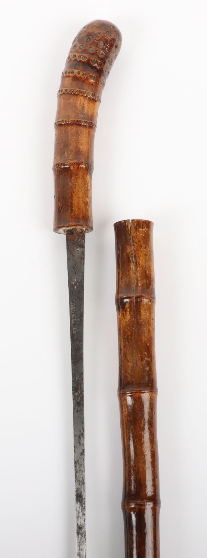 A 19th century bamboo sword stick - Image 4 of 10