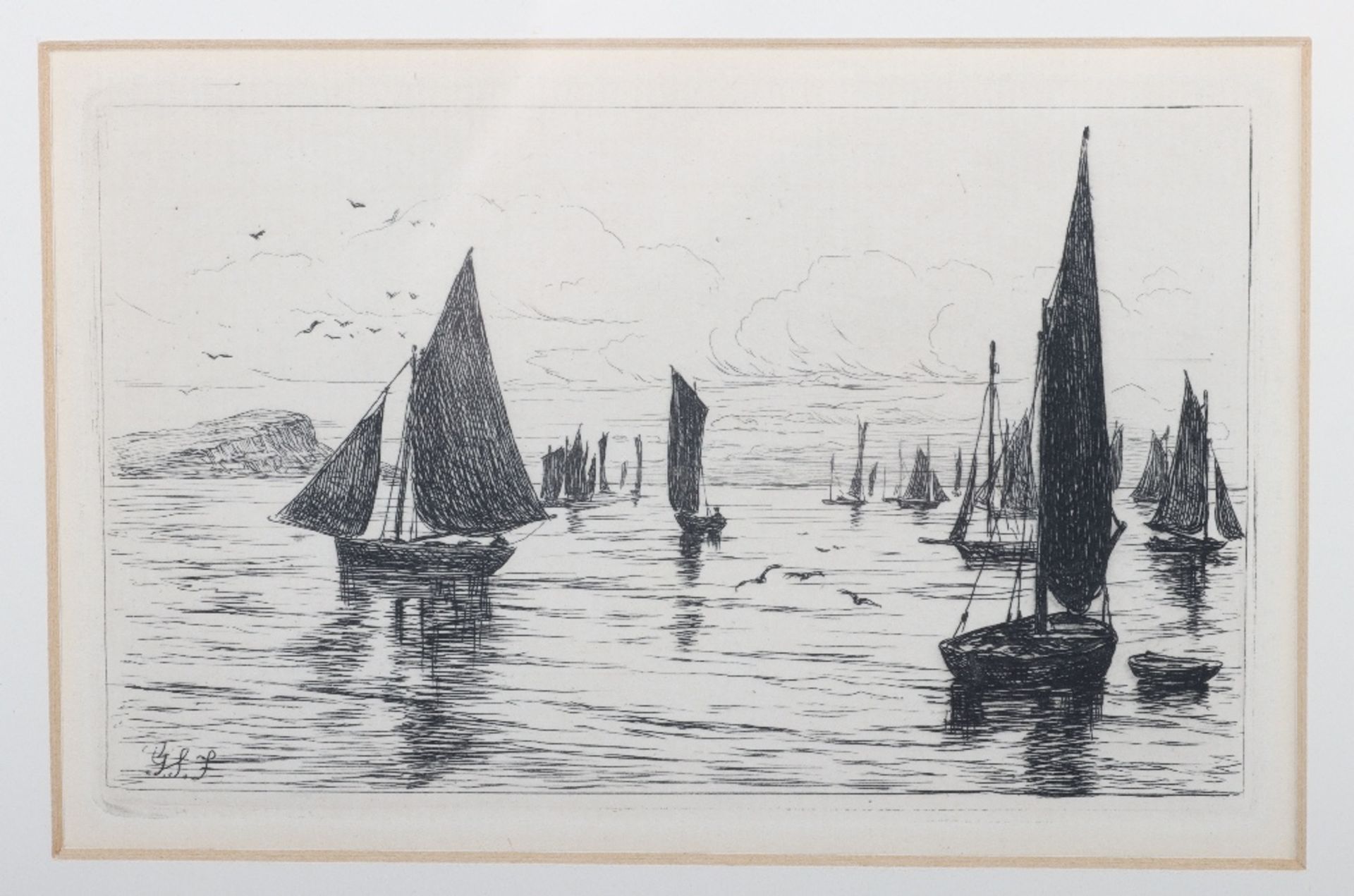 George Stratton Ferrier (1852-1912) a pair of etchings - Image 2 of 3