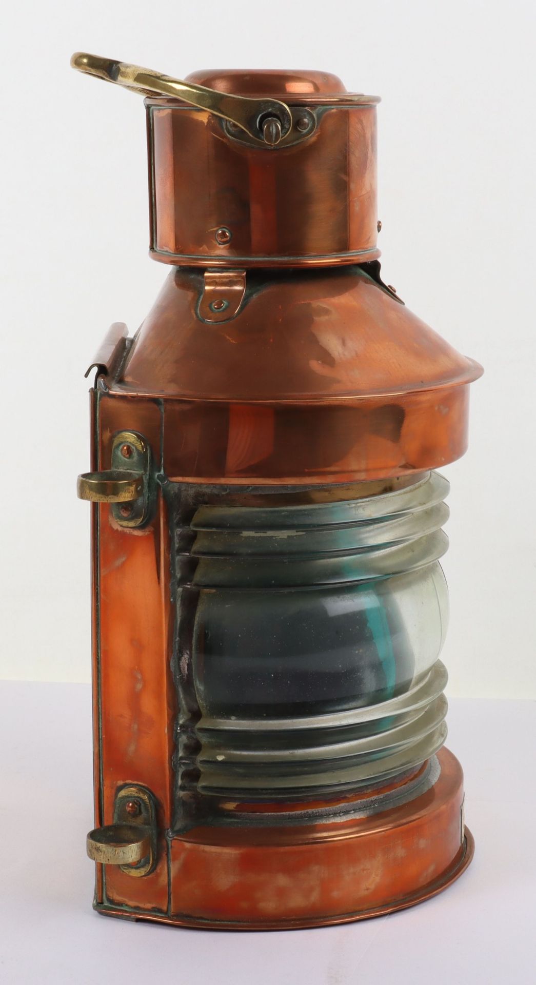 A copper and glass Meteor ships lantern - Image 7 of 11