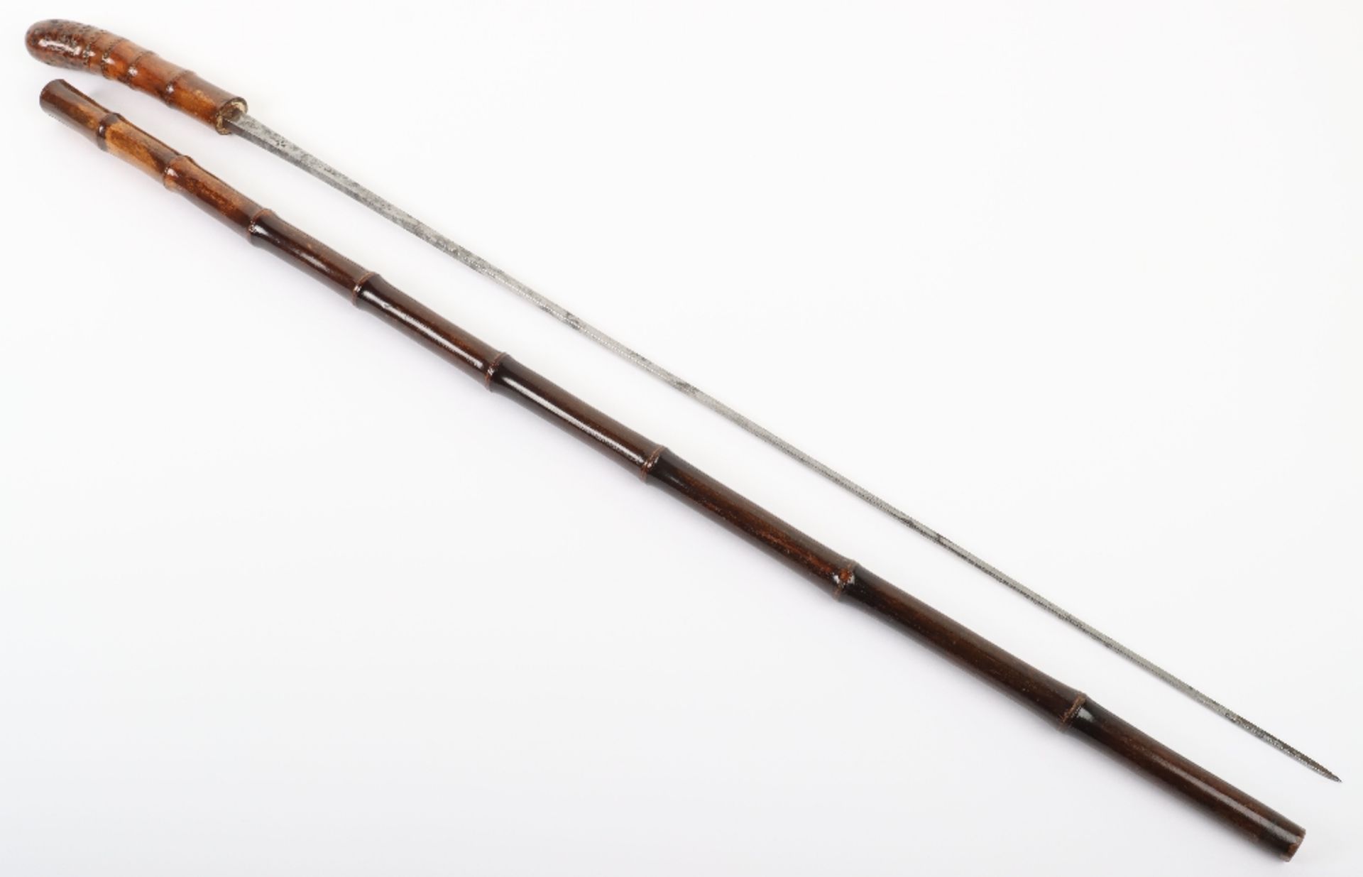 A 19th century bamboo sword stick - Image 2 of 10