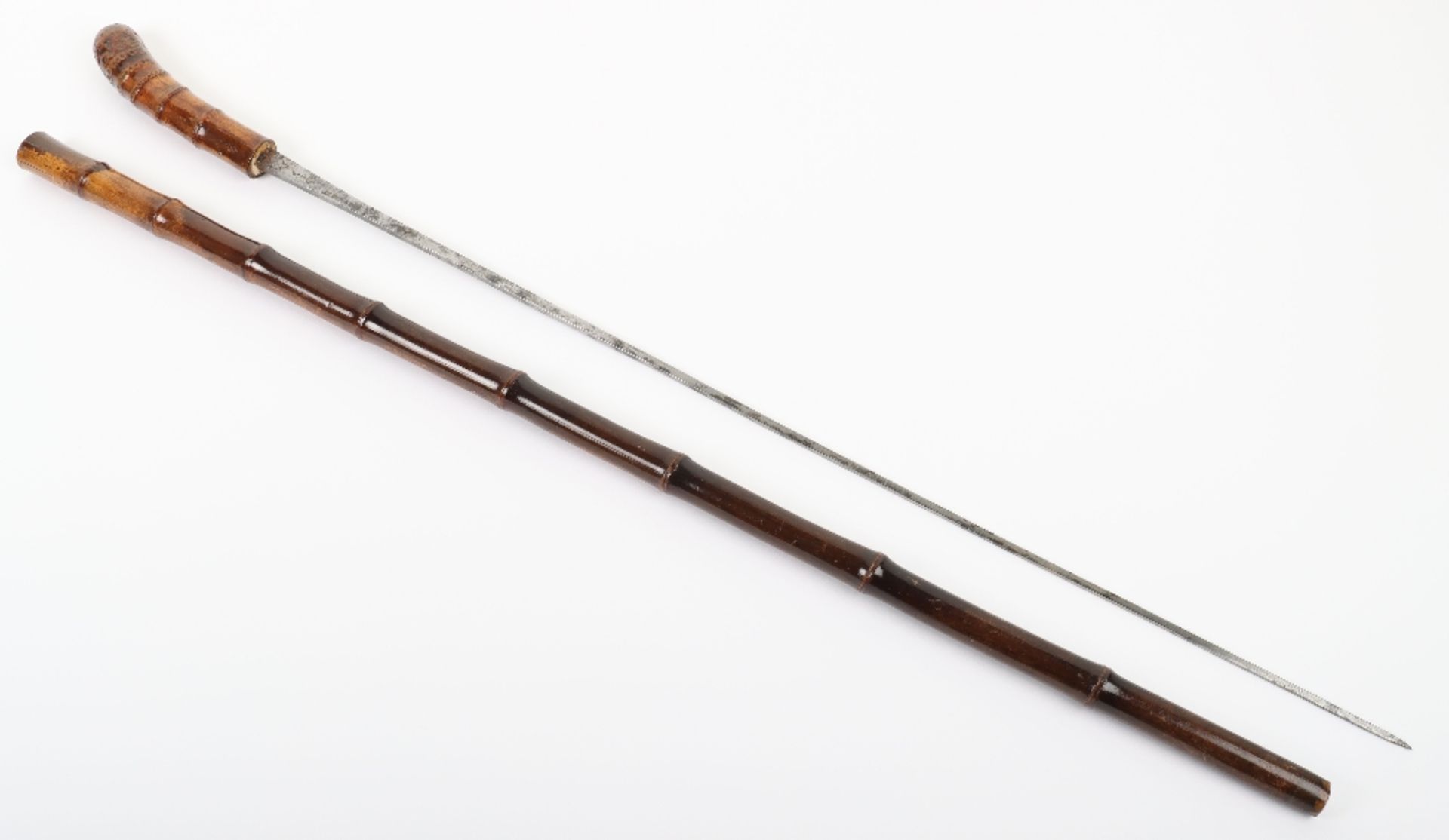 A 19th century bamboo sword stick