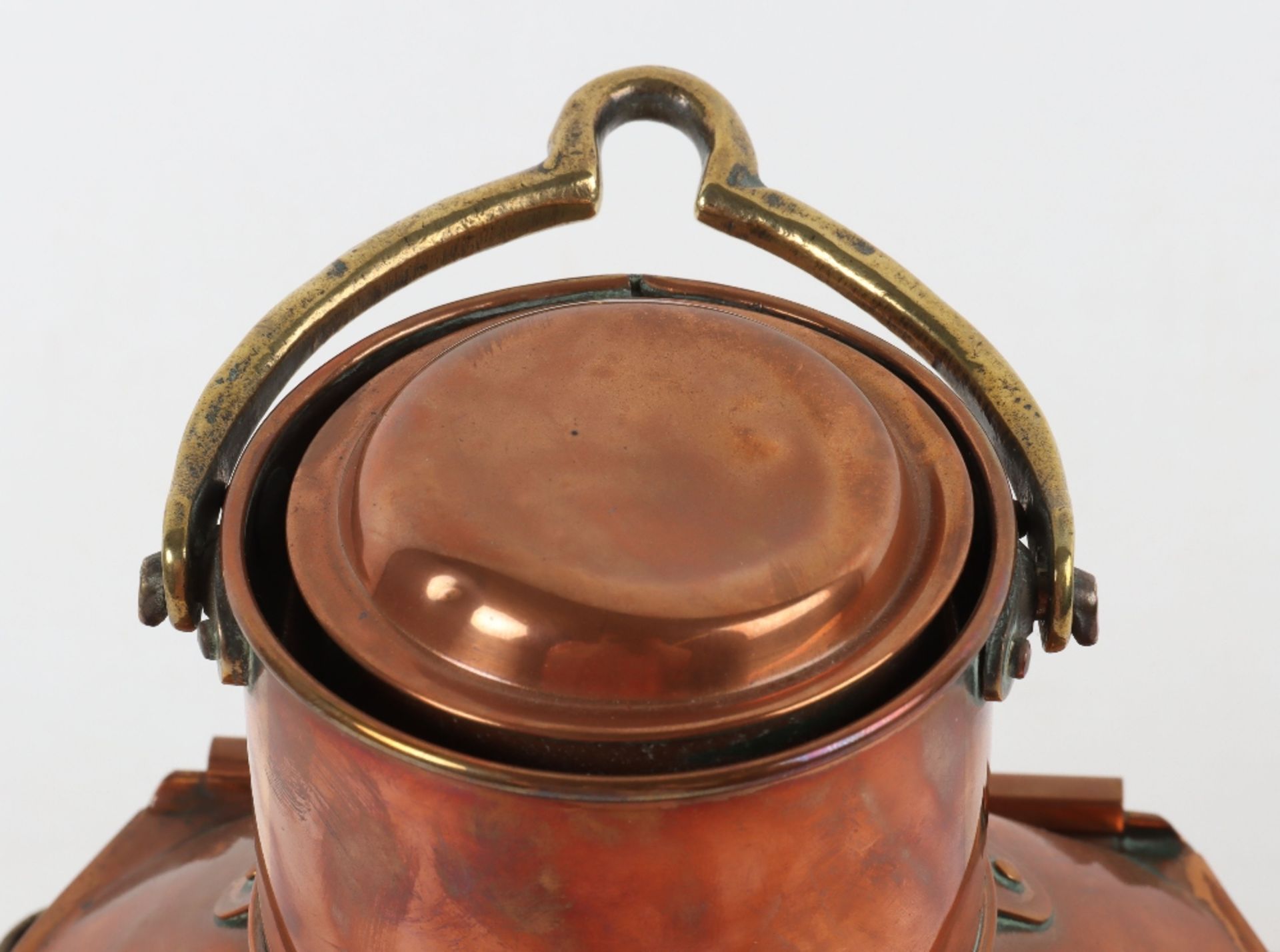 A copper and glass Meteor ships lantern - Image 3 of 11