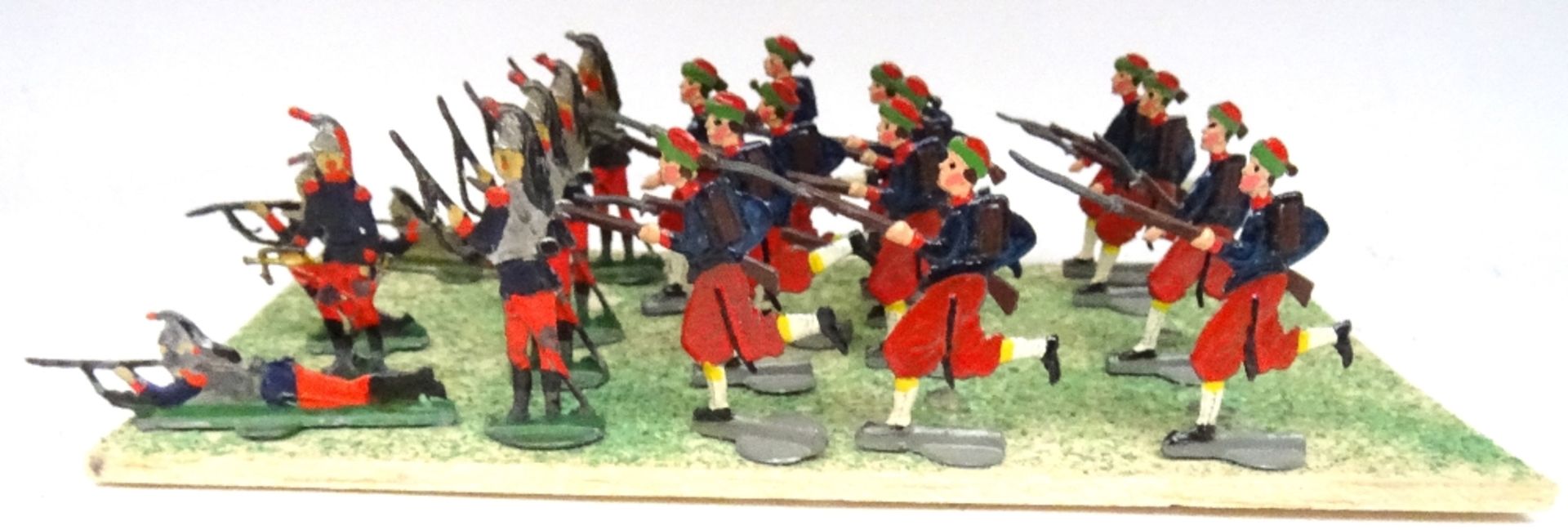 Flat figures, mostly Franco-Prusiian War - Image 5 of 8