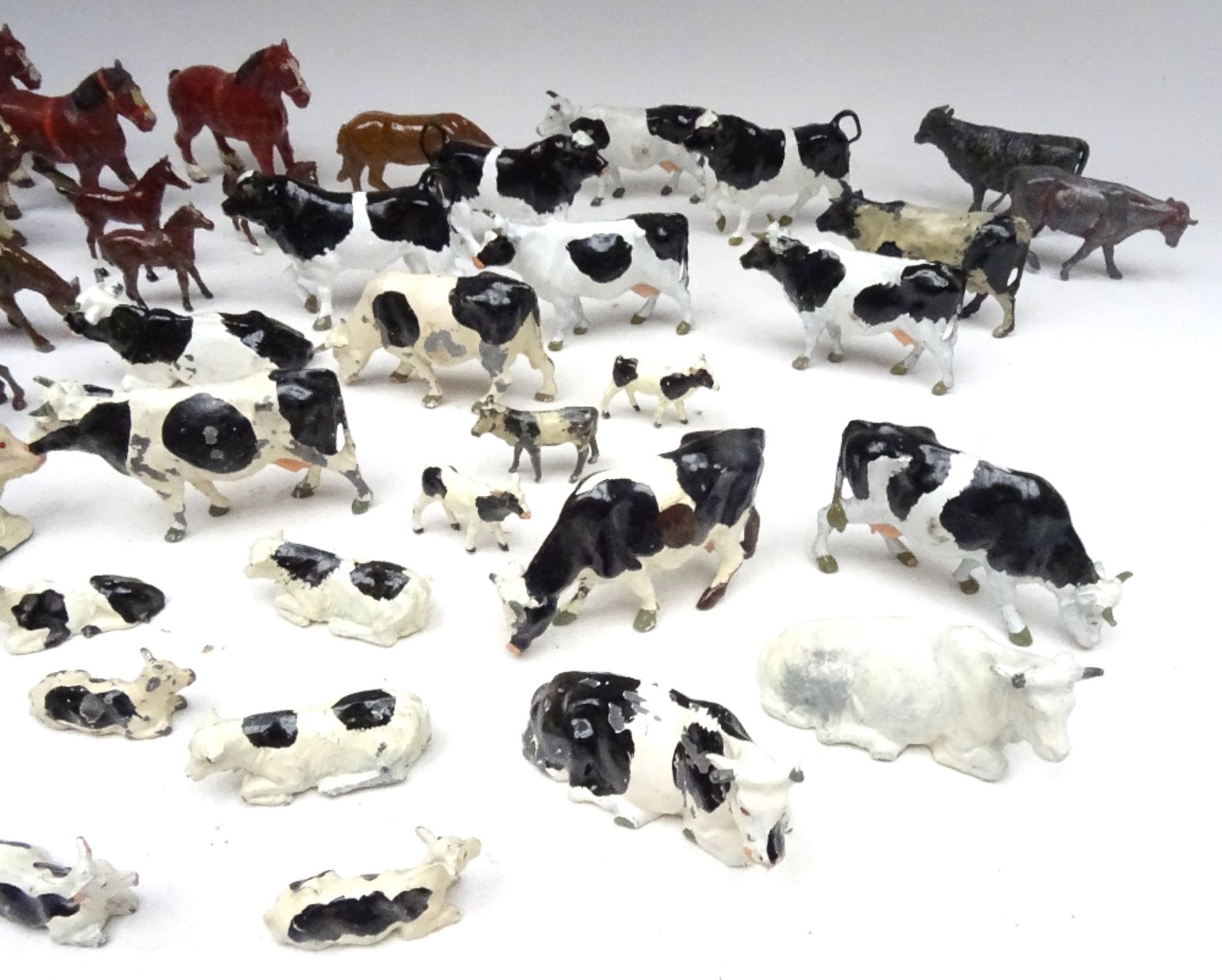 Black and White Cattle, mostly Britains - Image 2 of 3