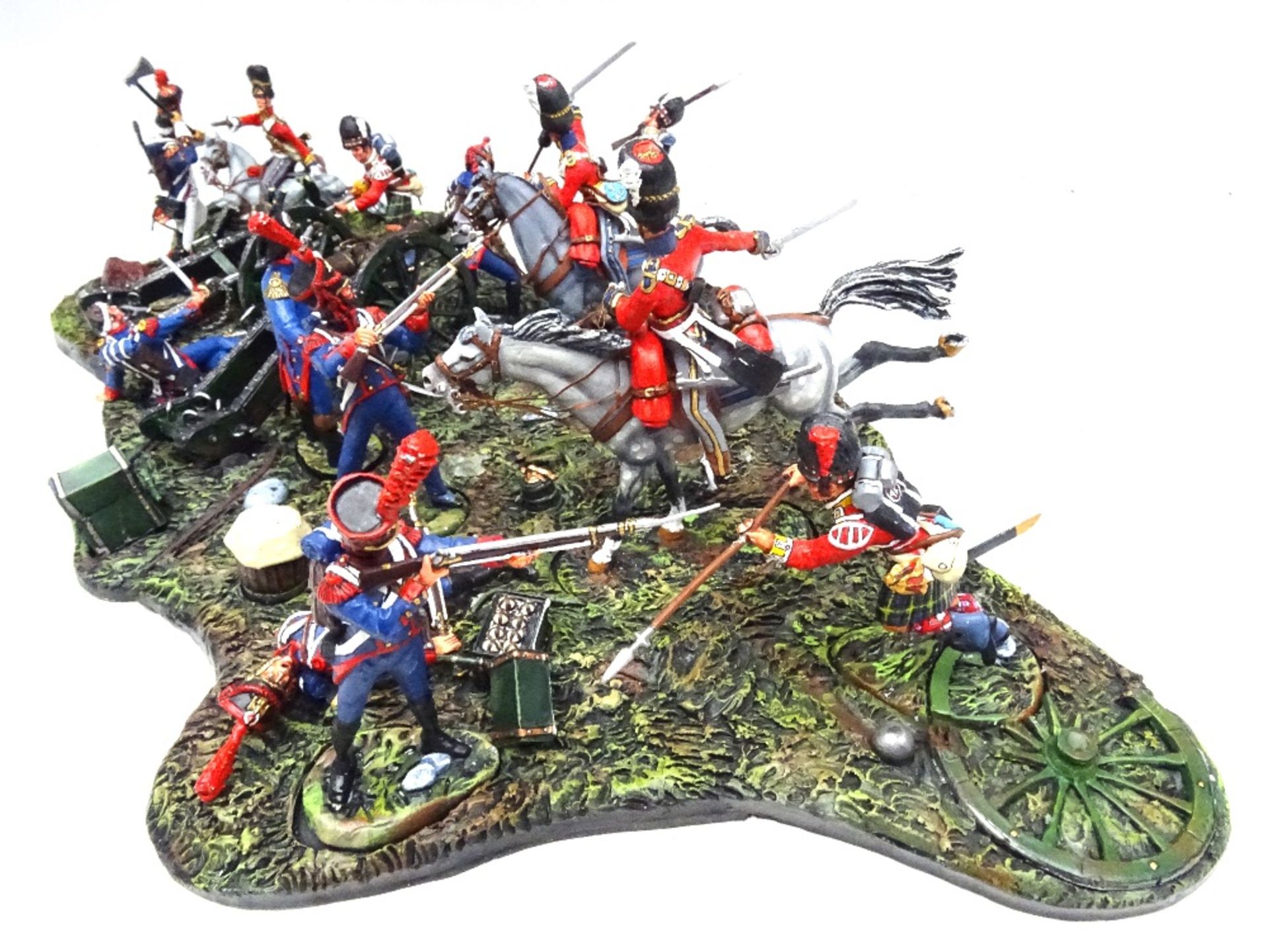 GNM Miniatures Waterloo: The Scots Greys and Gordons reach the Imperial Guard Artillery - Image 3 of 20