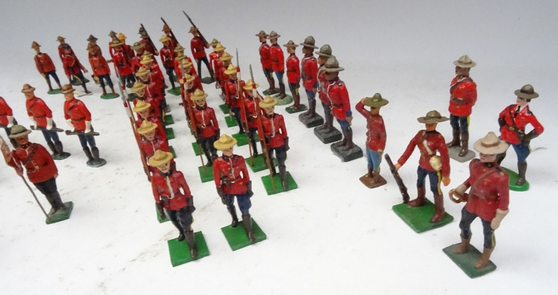 M J Mode and others Royal Canadian Mounted Police in stetsons, on foot - Image 2 of 8