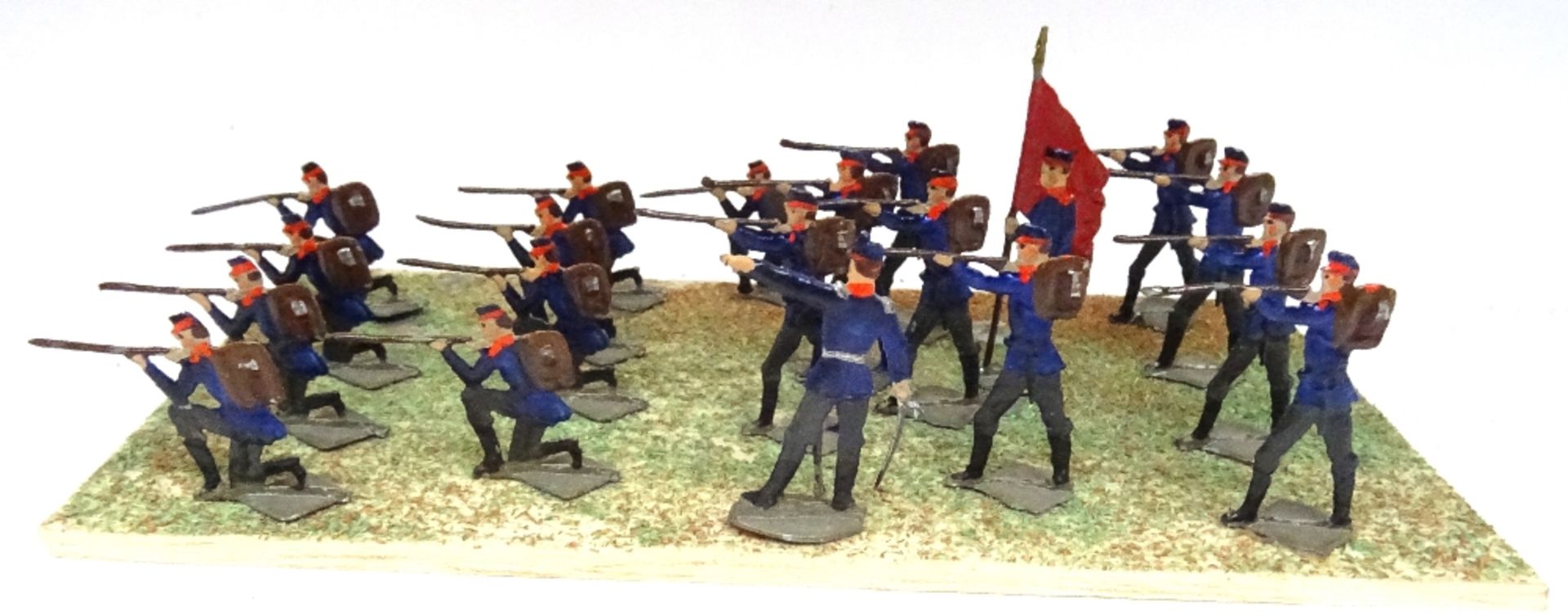 Flat figures, mostly Franco-Prusiian War - Image 4 of 8