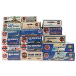 Seventeen Airfix 1:600 scale Naval model kits