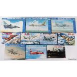 Nineteen 1:72 scale post-war Russian Jets,