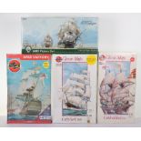 Four model Ship kits